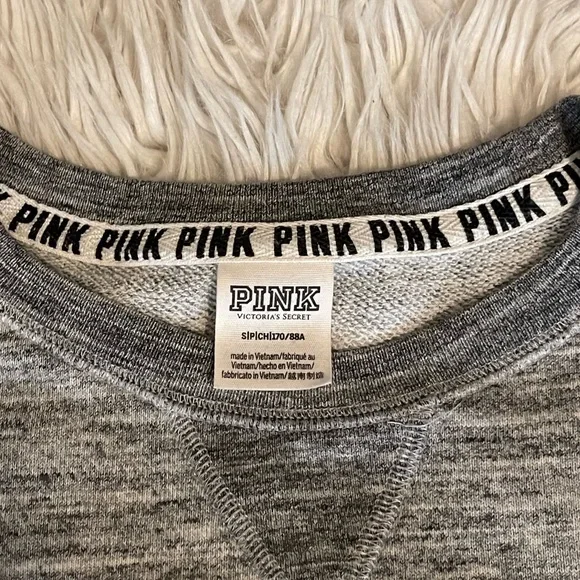 PINK | Sweatshirt | Small | Gray - Picture 2 of 10